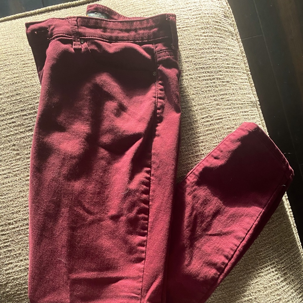 Maroon Petite Jeans size 10